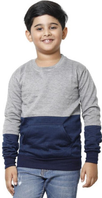 Kaayu Full Sleeve Color Block Boys Sweatshirt