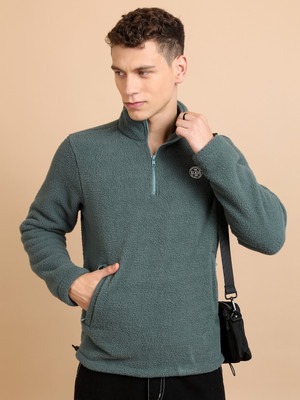 HIGHLANDER Full Sleeve Solid Men Sweatshirt