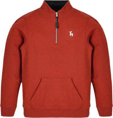 Plum Tree Full Sleeve Solid Boys Sweatshirt