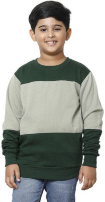KAYU Full Sleeve Color Block Boys Sweatshirt