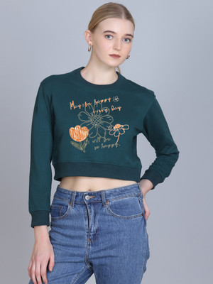 OBAAN Full Sleeve Printed Women Sweatshirt