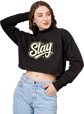 BlueFicus Full Sleeve Solid Women Sweatshirt