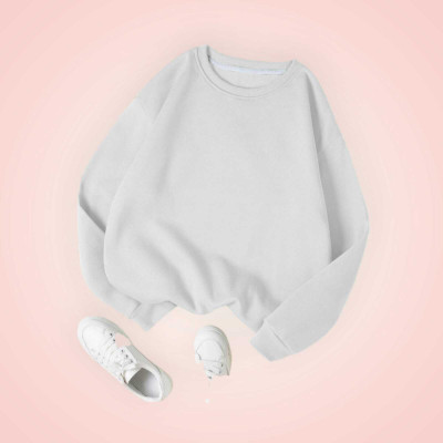 Faisalgarments Full Sleeve Solid Women Sweatshirt