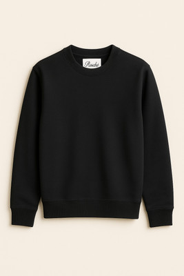Rosche Full Sleeve Solid Men & Women Reversible Sweatshirt