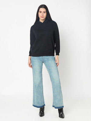 R&B Full Sleeve Solid Women Sweatshirt