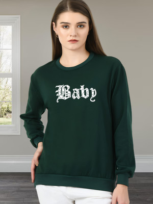 GLITO Full Sleeve Printed Women Sweatshirt