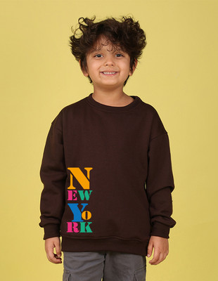 Nusyl Full Sleeve Graphic Print Boys Sweatshirt