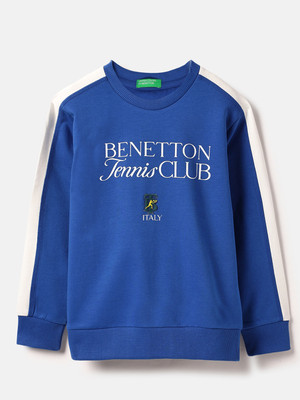 United Colors of Benetton Full Sleeve Self Design Baby Boys Sweatshirt