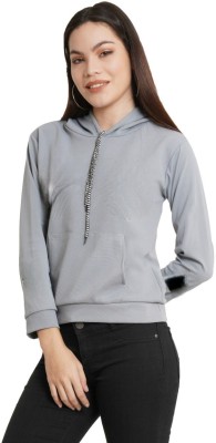 Modiza Full Sleeve Solid Women Sweatshirt