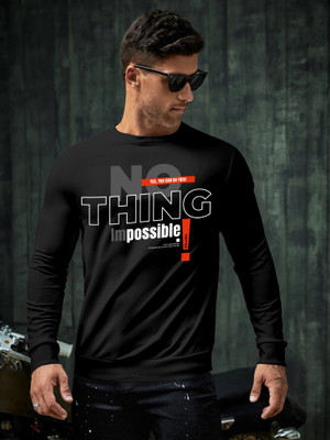 Trend Twist Full Sleeve Printed Men Sweatshirt