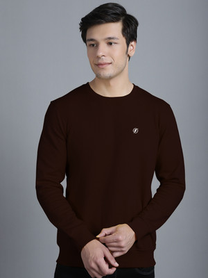 FRISKERS Full Sleeve Solid Men Sweatshirt