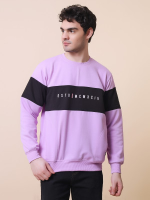 SILVANUS Full Sleeve Color Block Men Sweatshirt