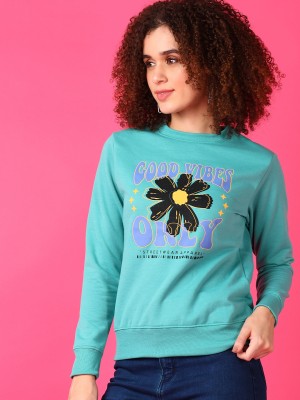 V-MART Full Sleeve Printed Women Sweatshirt