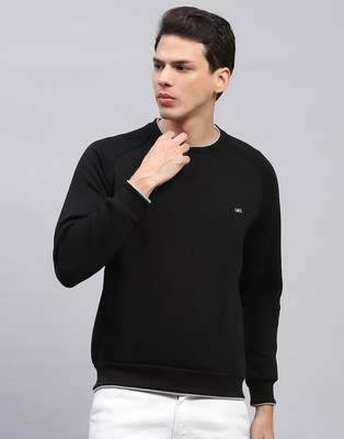 MONTE CARLO Full Sleeve Solid Men Sweatshirt
