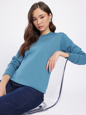 XYRIS Full Sleeve Solid Women Sweatshirt
