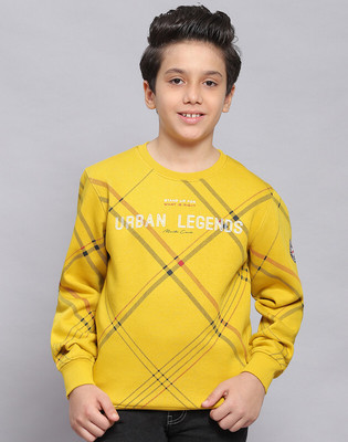MONTE CARLO Full Sleeve Printed Boys Sweatshirt