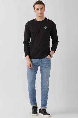 PETER ENGLAND Full Sleeve Solid Men Sweatshirt