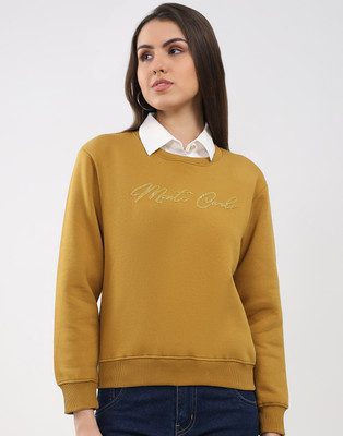 MONTE CARLO Full Sleeve Printed Women Sweatshirt