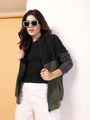 RIGO Full Sleeve Color Block Women Sweatshirt