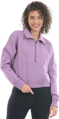 Oneway Full Sleeve Solid Women Sweatshirt
