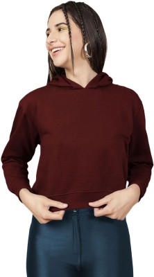 THE BLAZZE Full Sleeve Solid Women Sweatshirt