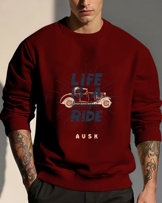 AUSK Full Sleeve Printed Men Sweatshirt