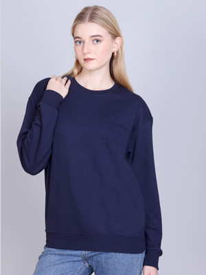 7 ISLANDS Full Sleeve Solid Women Sweatshirt