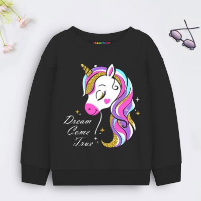 Trampoline Full Sleeve Printed Girls Sweatshirt