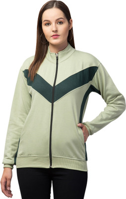 Amarcom Full Sleeve Color Block Women Sweatshirt