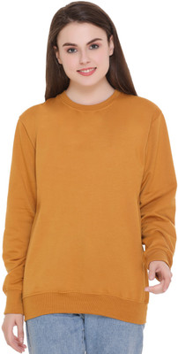 HouseOfCommon Full Sleeve Solid Women Sweatshirt