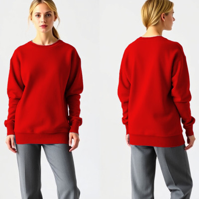 INFIRAX Full Sleeve Solid Women Sweatshirt