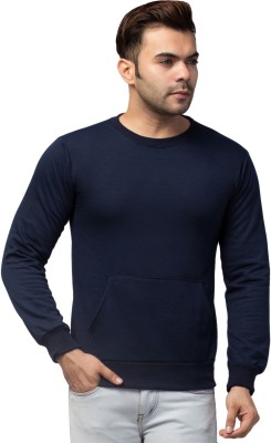 LLL FASHION Full Sleeve Solid Men Sweatshirt