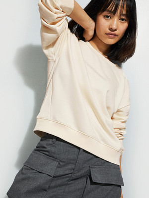 MAX Full Sleeve Solid Women Sweatshirt