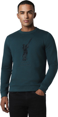 PETER ENGLAND Full Sleeve Embroidered Men Sweatshirt