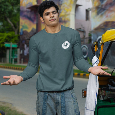 lamate fashion Full Sleeve Solid Men Sweatshirt