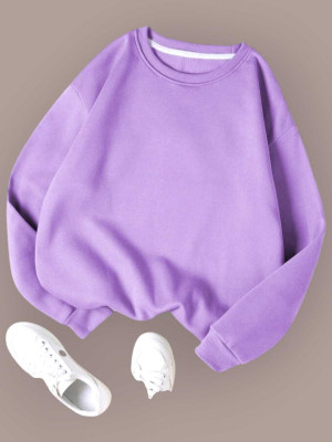 AKs fashion Full Sleeve Solid Women Sweatshirt