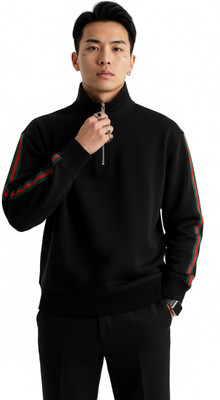 ALVIS TREND Full Sleeve Striped Men Sweatshirt