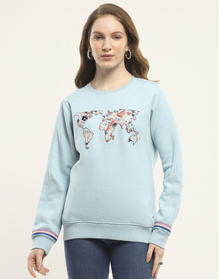 MONTE CARLO Full Sleeve Printed Women Sweatshirt