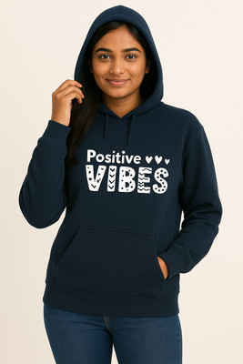 Wellvery Full Sleeve Printed, Solid Women Sweatshirt