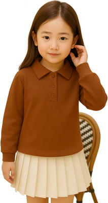 JC JUMMY COUTURE Full Sleeve Self Design Girls Sweatshirt