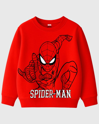 MARVEL BY MISS & CHIEF Full Sleeve Printed Boys Sweatshirt