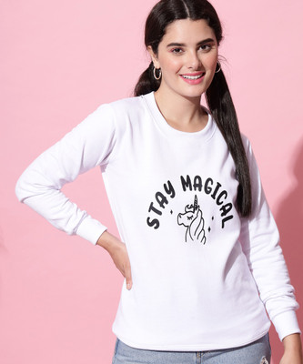 Fit N Fame Full Sleeve Printed Women Sweatshirt