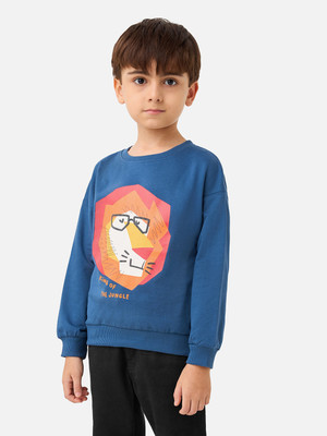 JUNIORS by Babyshop Full Sleeve Printed Boys Sweatshirt