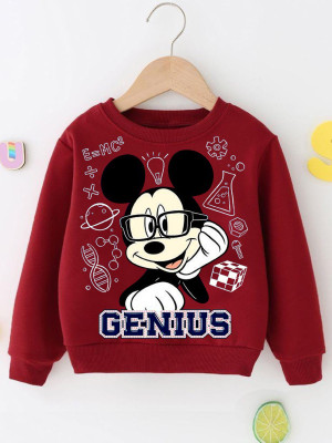 FASTCRY Full Sleeve Graphic Print Baby Boys & Baby Girls Sweatshirt