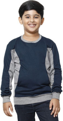 Kaayu Full Sleeve Color Block Boys Sweatshirt