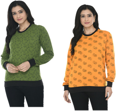 MTI FASHIONS Full Sleeve Printed Women Sweatshirt