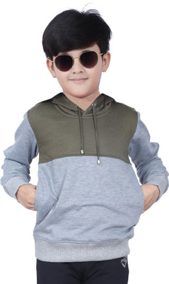 INDIA FASHION FAB Full Sleeve Color Block Boys Sweatshirt