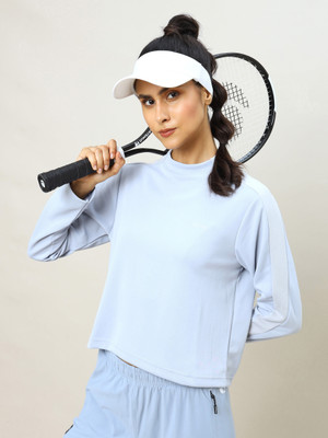 TECHNOSPORT Full Sleeve Solid Women Sweatshirt