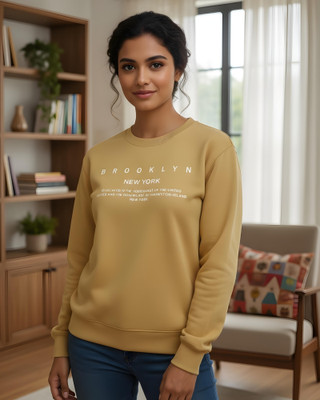 flyind Full Sleeve Printed Women Sweatshirt