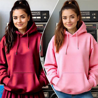 HouseOfCommon Full Sleeve Solid Women Sweatshirt